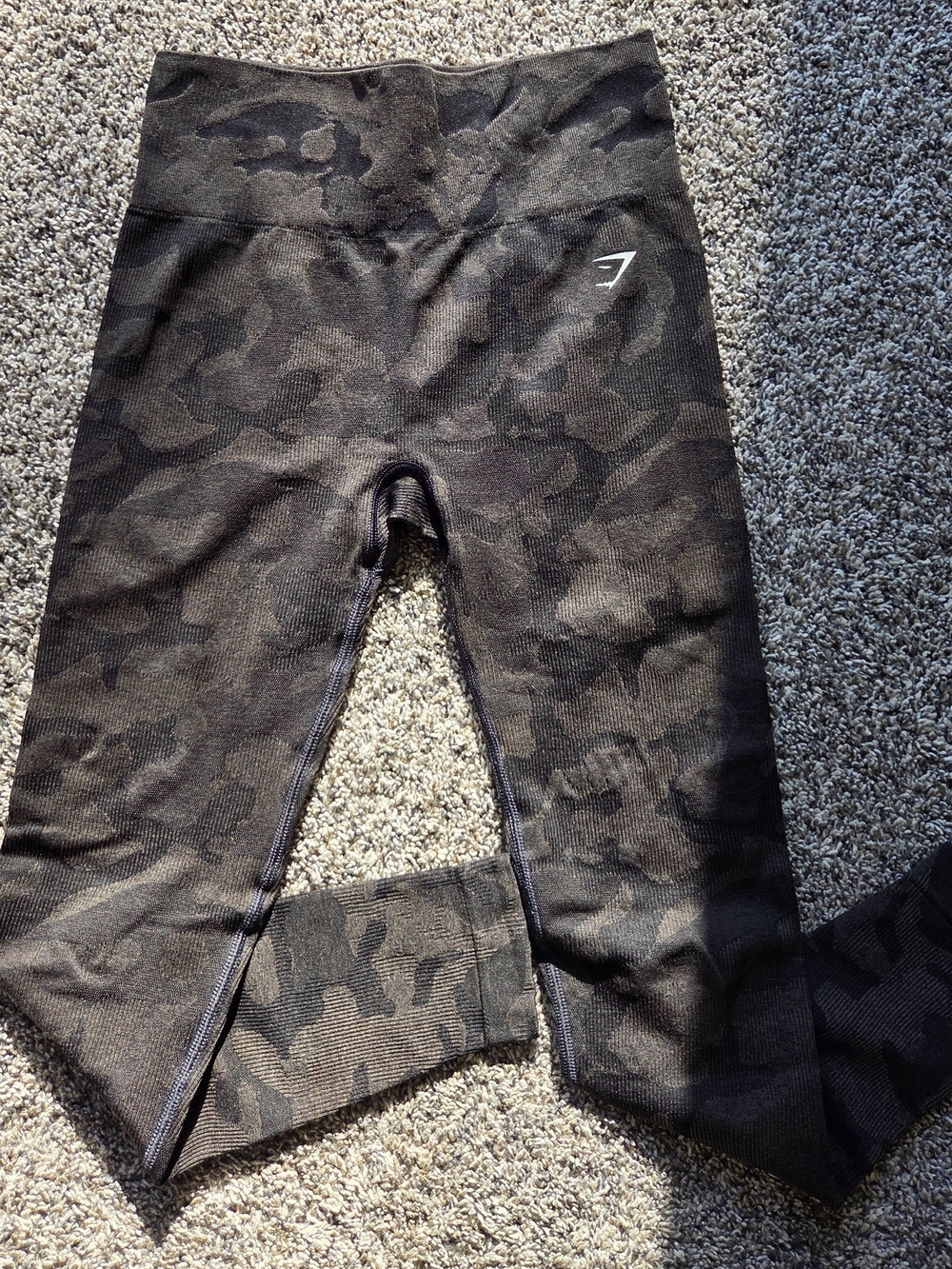 Gymshark Black Camo Seamless Leggings